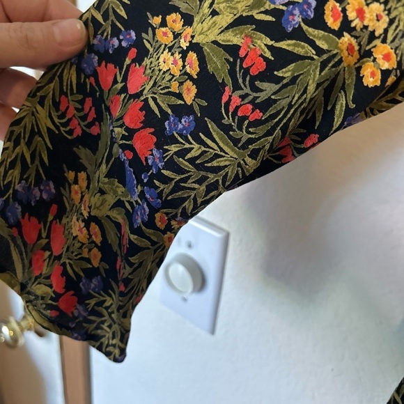 Old Navy Floral Multicolor Dress Bell Sleeve 1X - Picture 5 of 9